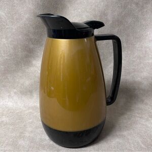 Vintage Gold Thermo-Serv Insulated Coffee Server Carafe West Bend 1950's